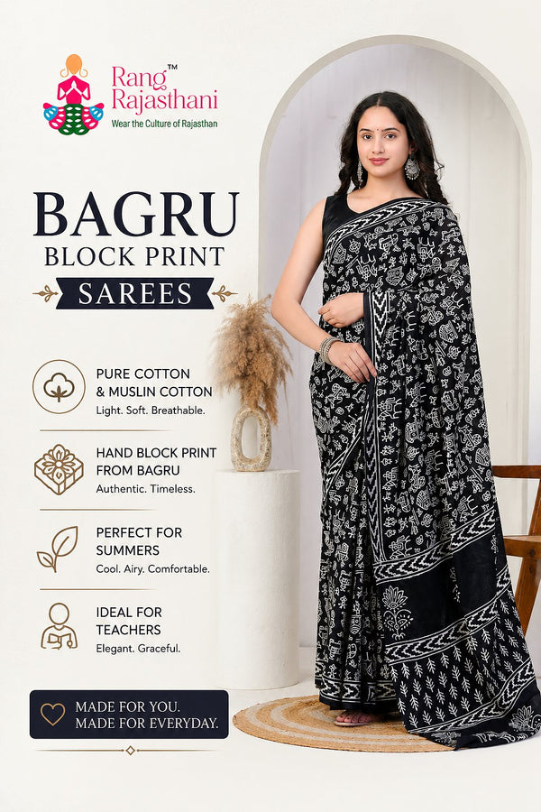 Block Print Sarees for Daily Wear and Casual Occasions