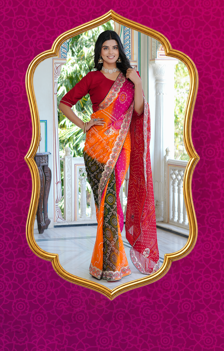 Bandhani Sarees