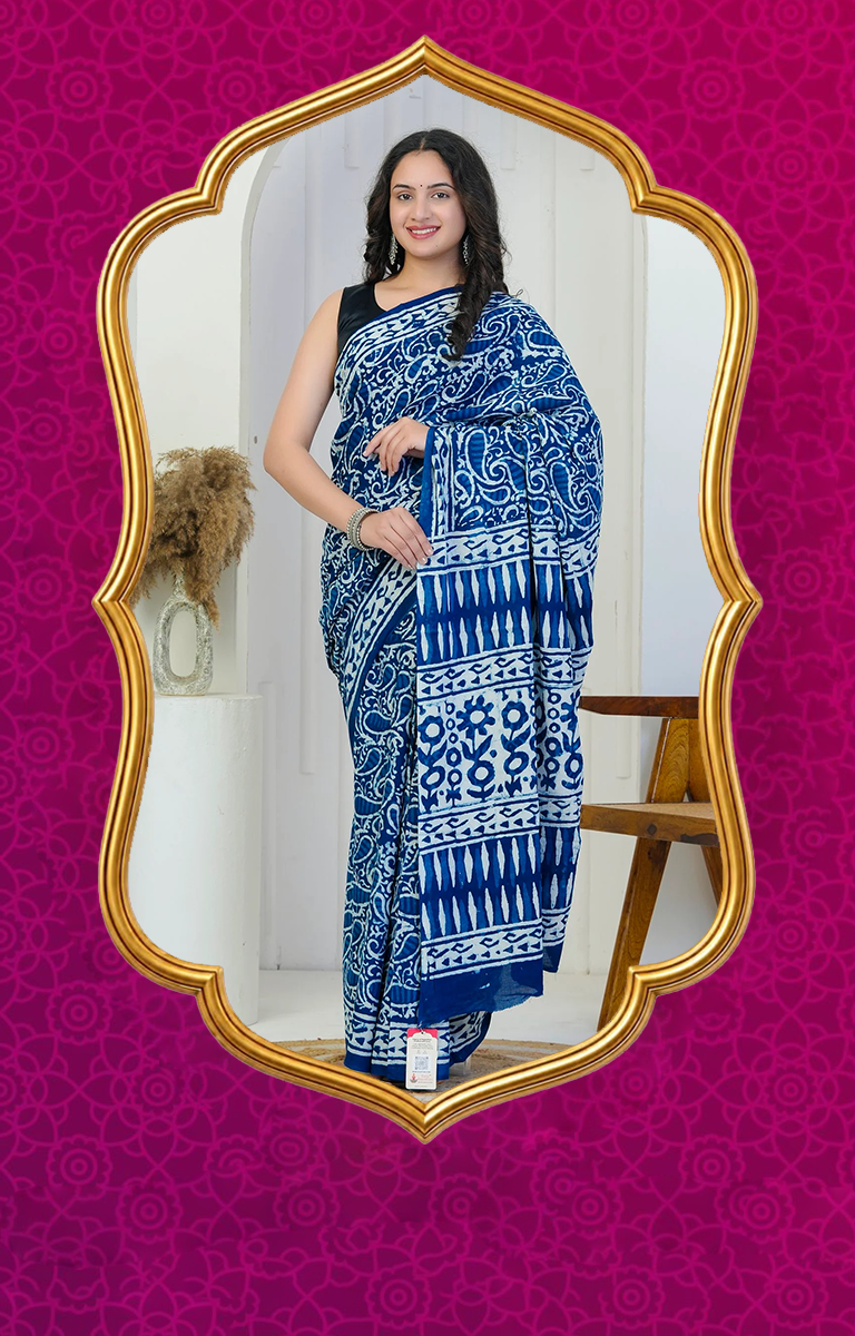 Block Print Sarees