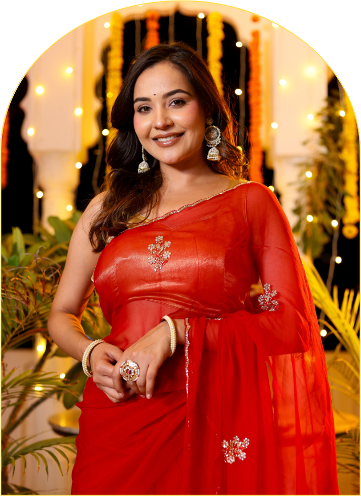 Red Puja Sarees