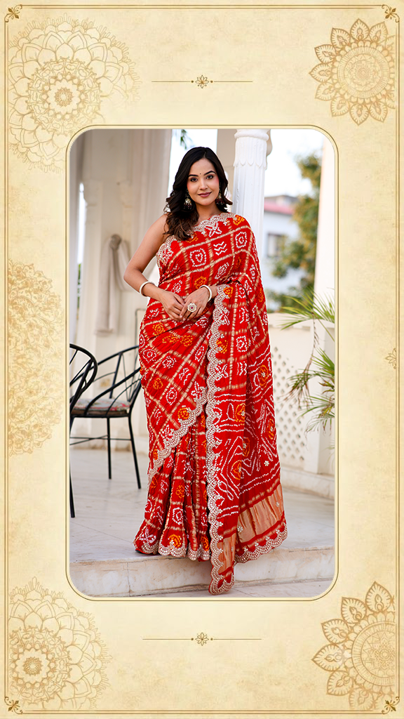 Bandhani Sarees