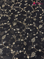 Black Net Hand Embellishment Saree for Bridal | Curated Look