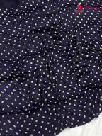 Blue Modal Ajrakh Print Saree for Casual | Party Wear