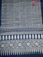 Blue Pure Modal Silk Ajrakh Print Saree for Family Occasions | Wedding Wear