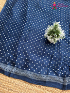 Blue Pure Modal Silk Ajrakh Print Saree for Family Occasions | Exclusive Pick