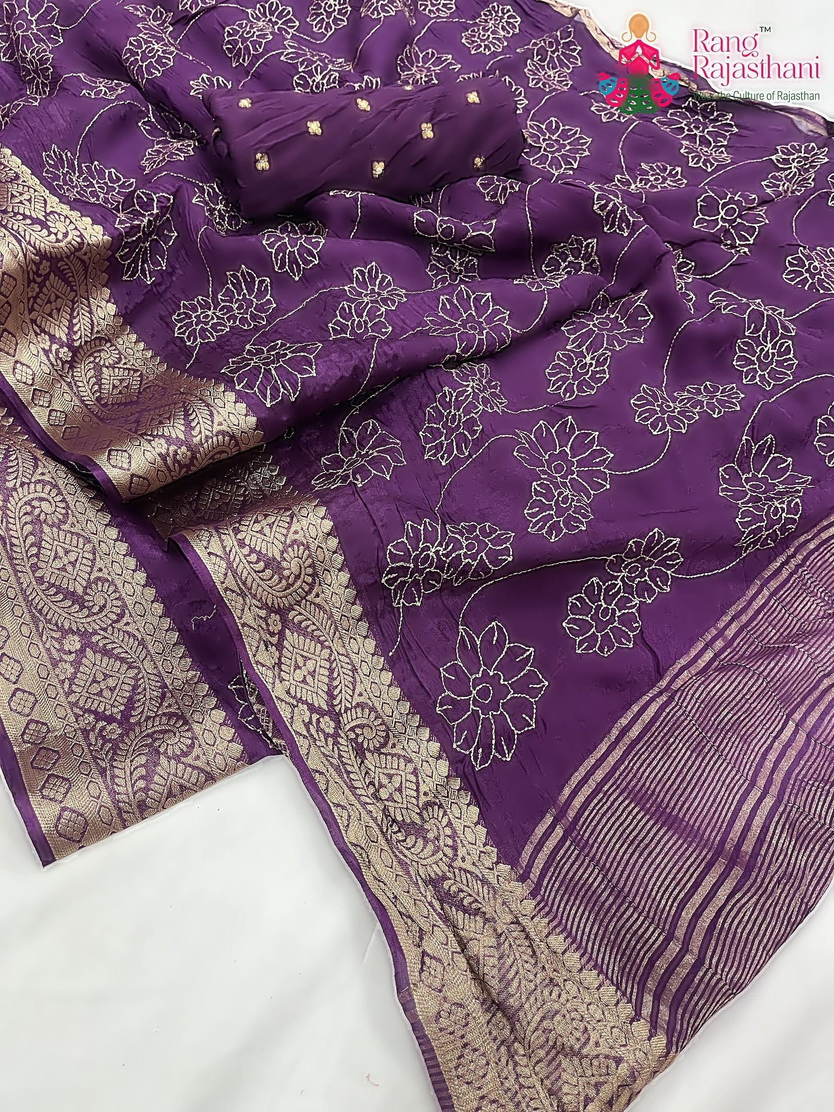 Burgundy Saree : Balanced Grace