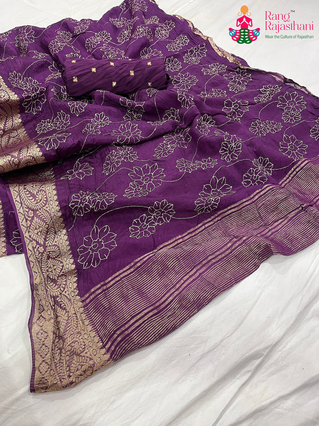 Purple Saree : Quiet Glow