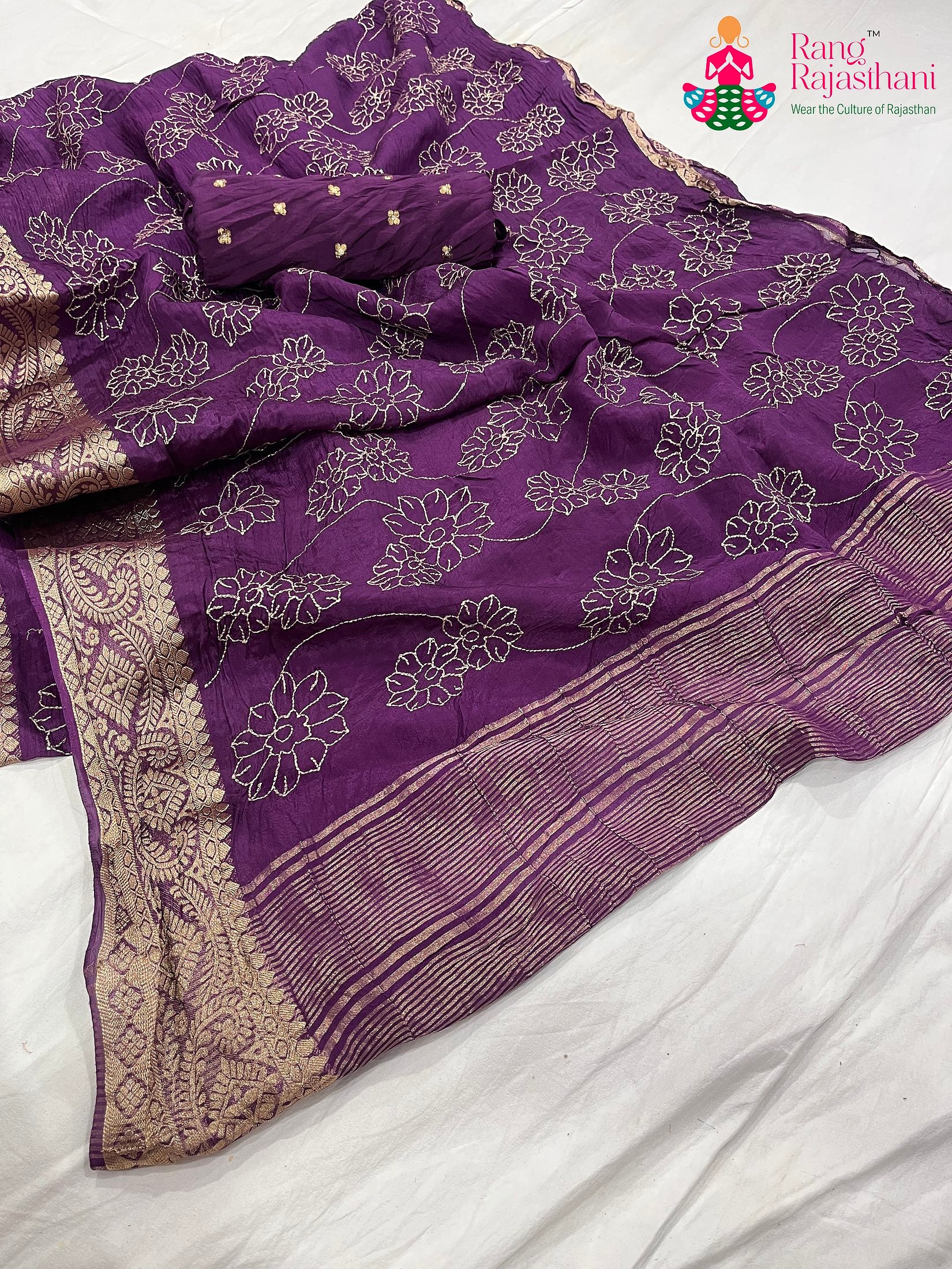 Purple Saree : Quiet Glow