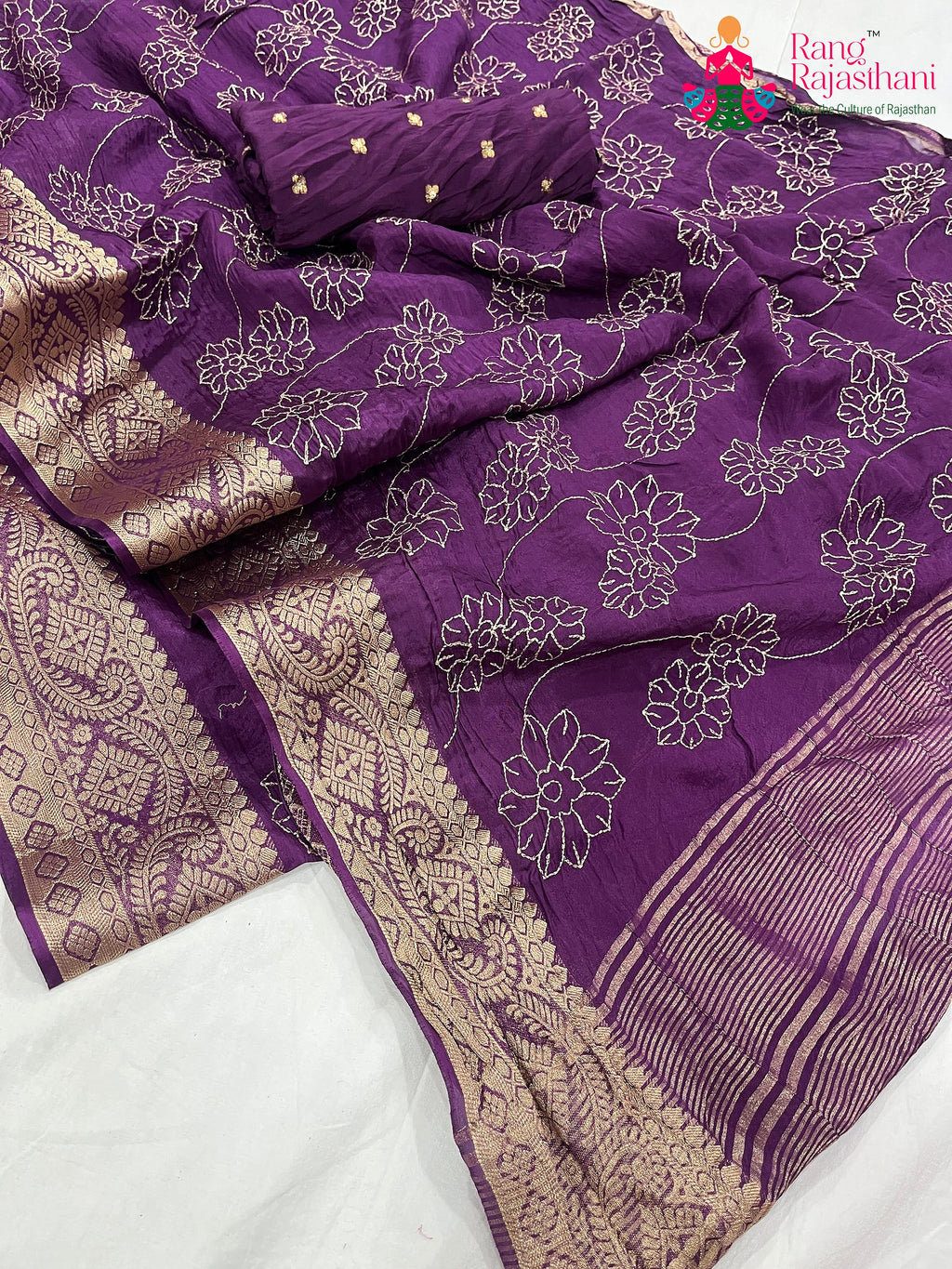 Purple Saree : Quiet Glow