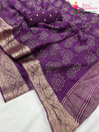 Purple Saree : Quiet Glow