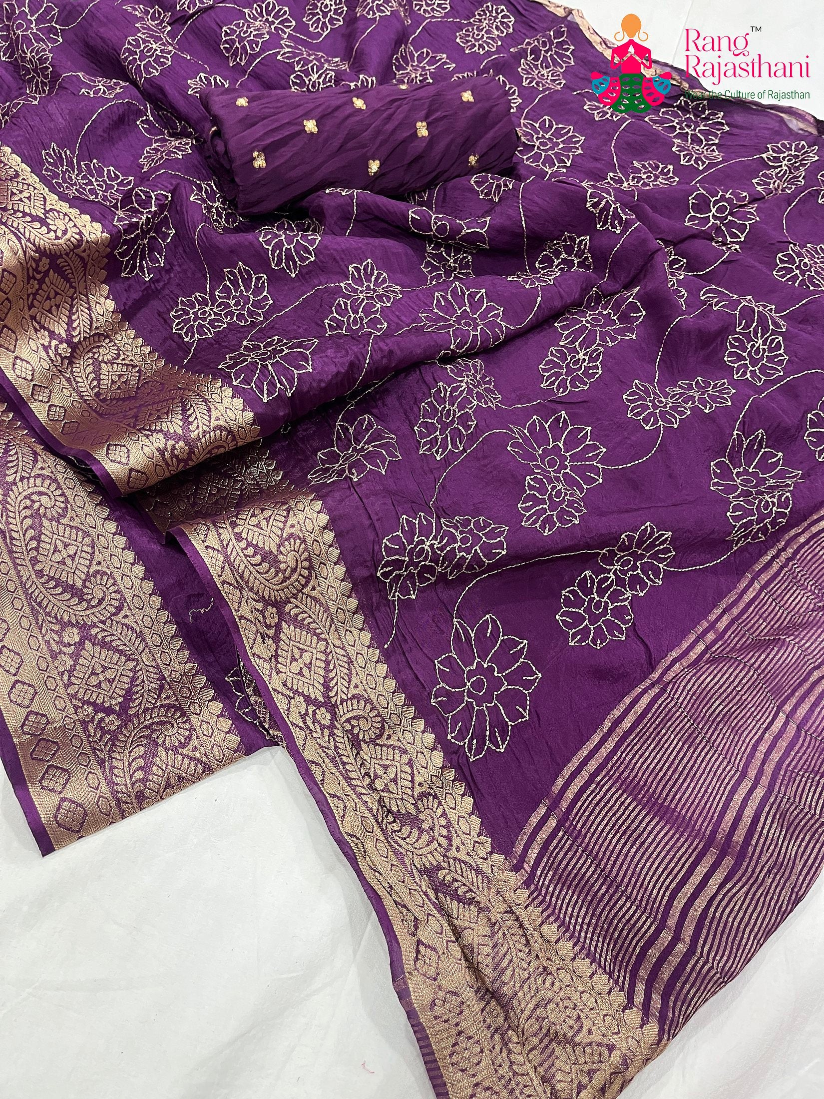 Purple Saree : Quiet Glow