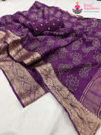 Purple Saree : Quiet Glow