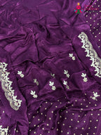 Purple Modal Bandhani Saree for Sangeet Night | Trending Pick
