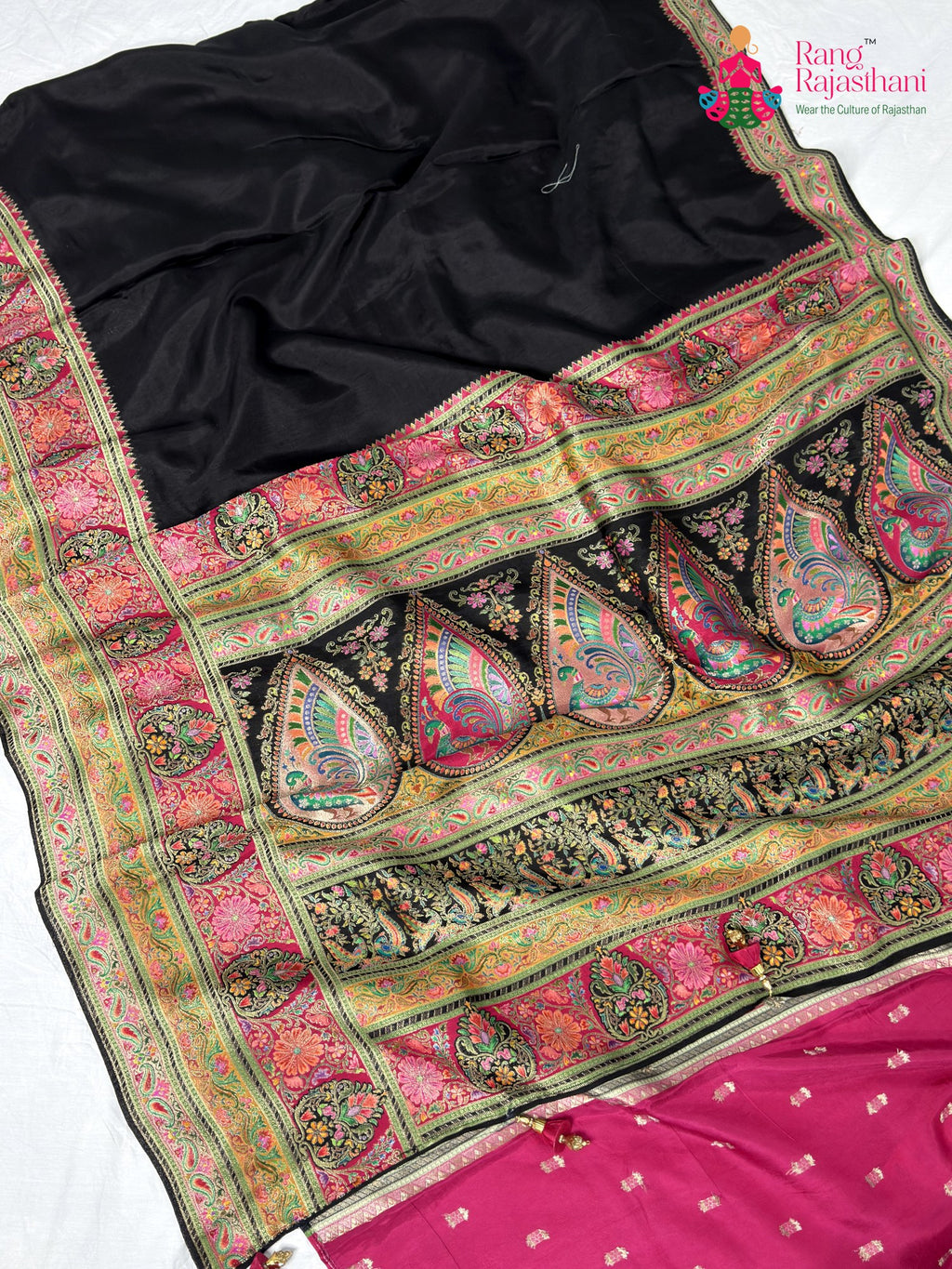 full view of editors choice pure pure silk handcrafted hand embroidery ethnic 2526