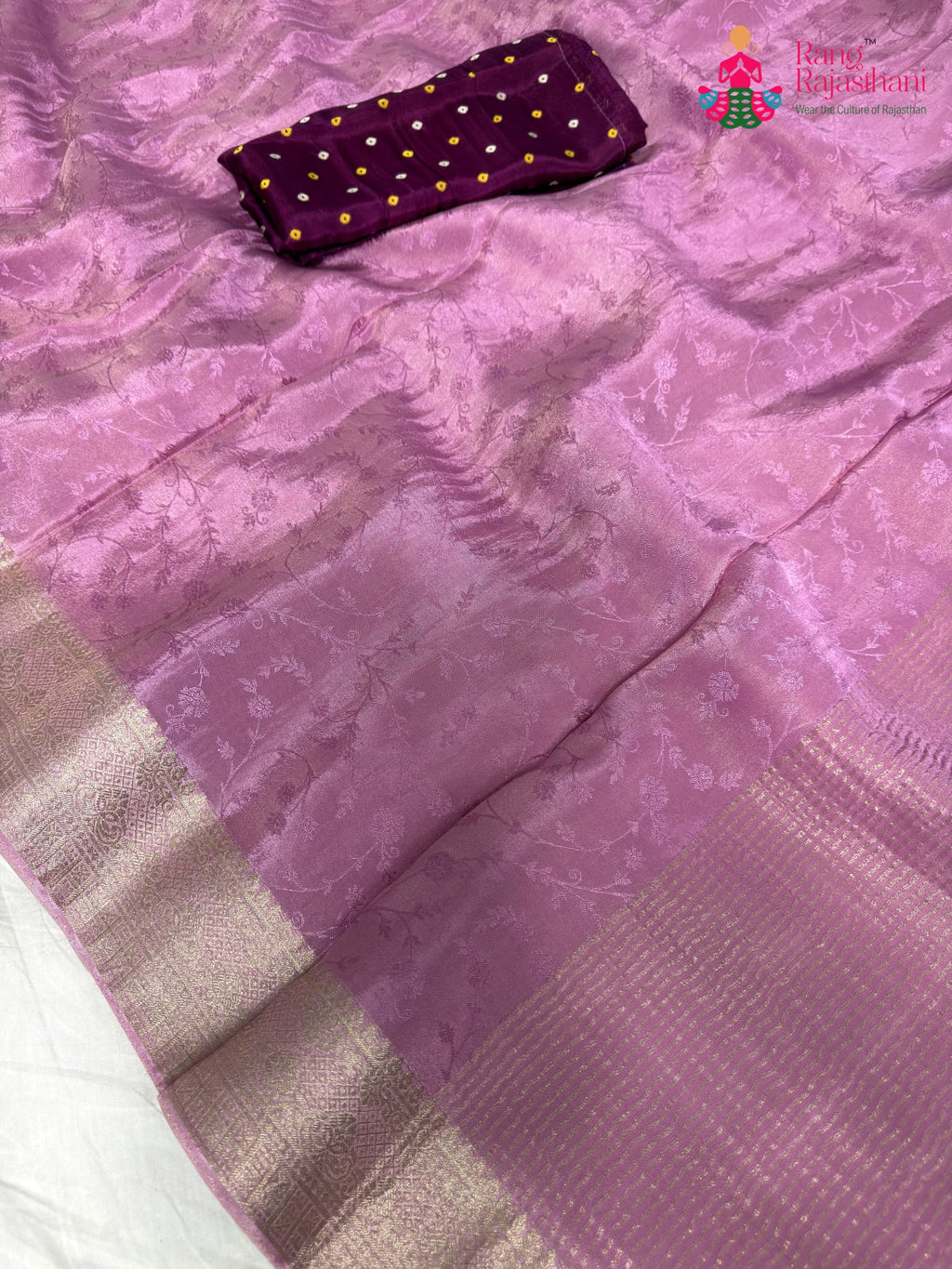 full view of festive best premium pure silk beautiful banarasi zari border and 2555