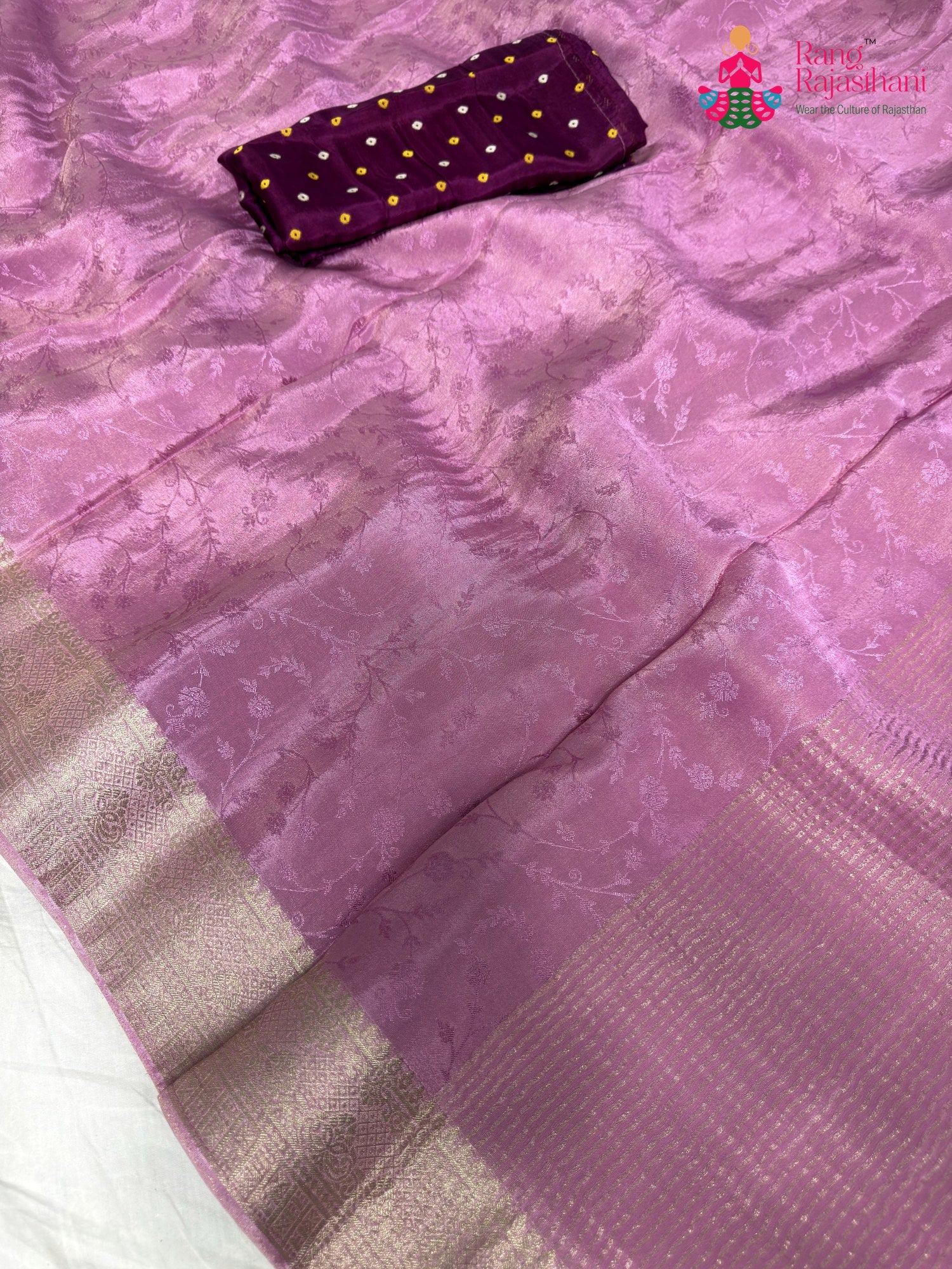full view of festive best premium pure silk beautiful banarasi zari border and 2555