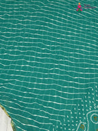 design pattern of firozi chiffon saree