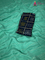 Firozi Chinnon Plain Saree for Raksha Bandhan | Season Edit