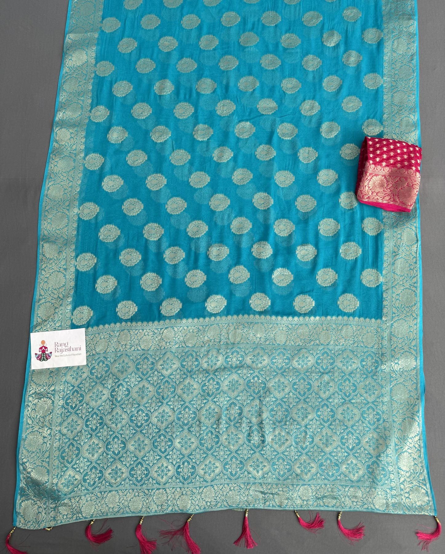 Firozi Saree - Day-to-Night