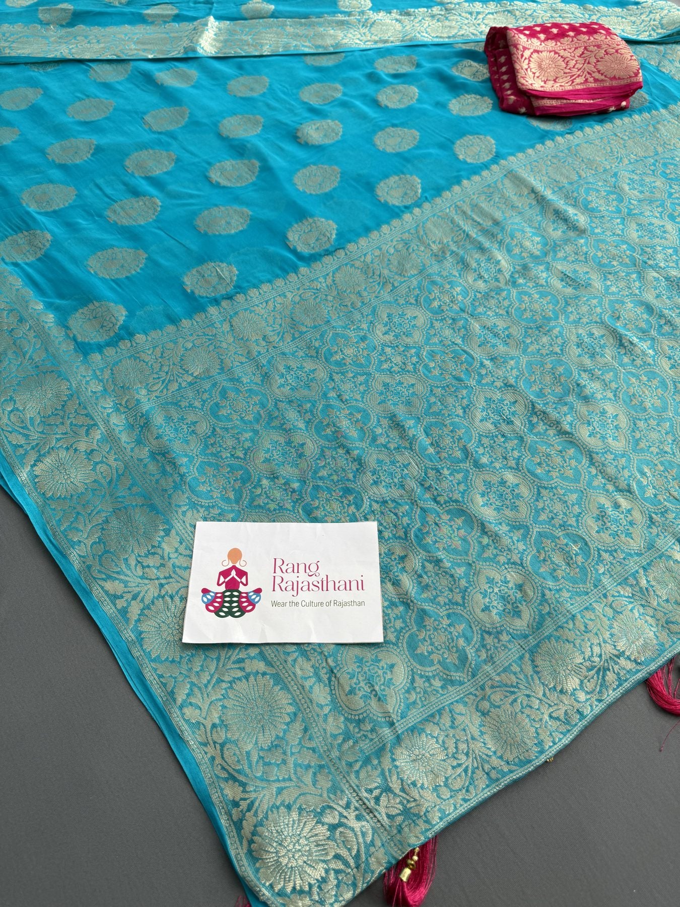 Firozi Saree - Day-to-Night