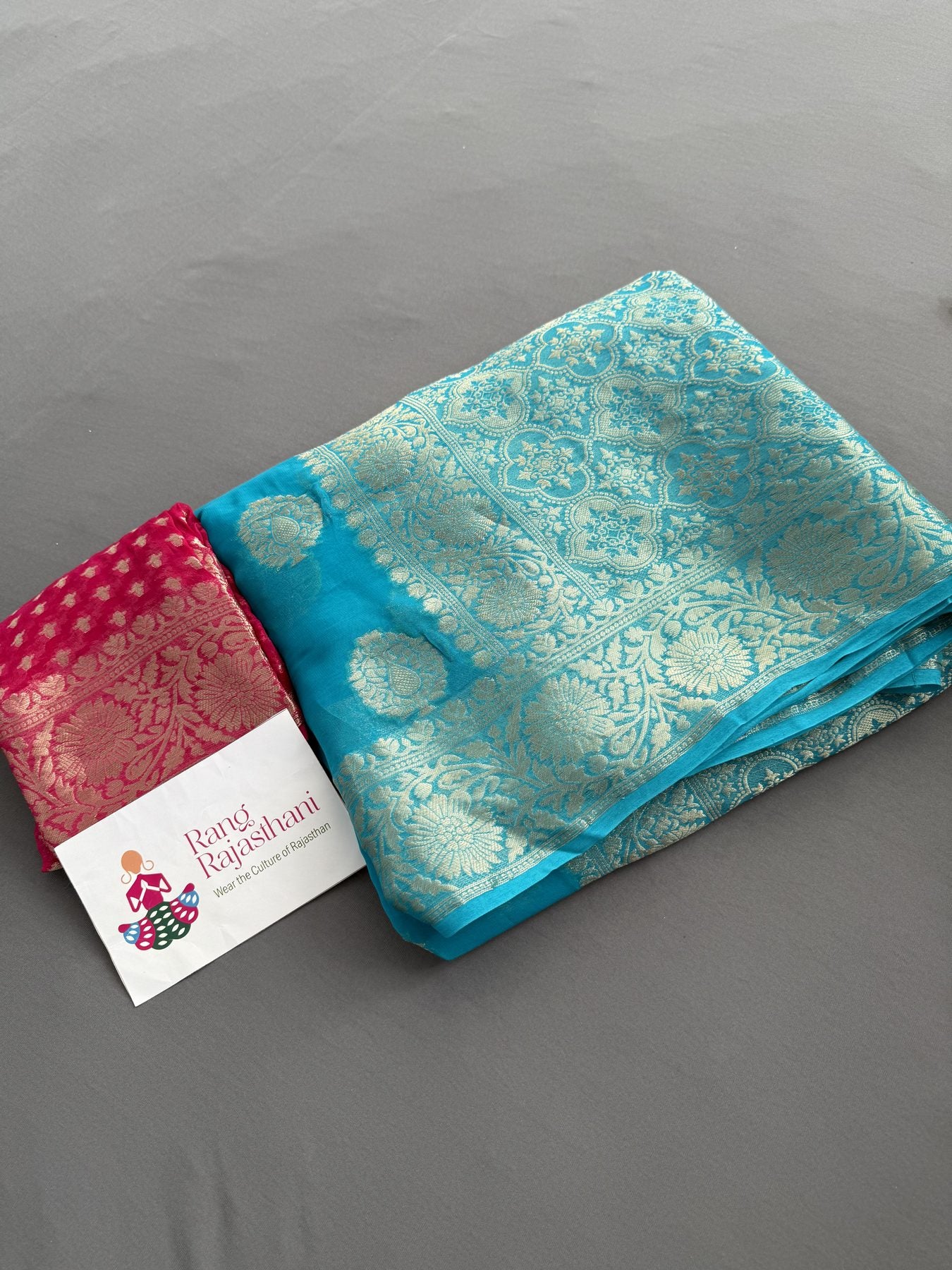 Firozi Saree - Day-to-Night