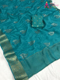 Firozi Pure Ho Silk Sequin Saree for Raksha Bandhan | Signature Drape