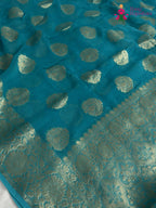 Firozi Soft Georgette Banarasi Zari Weave Saree for Raksha Bandhan | Signature Look