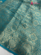 Firozi Soft Georgette Banarasi Zari Weave Saree for Raksha Bandhan | Signature Look
