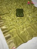Green Pure Ho Silk Sequin Saree for Bridal | Festive Edit