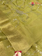 Green Pure Ho Silk Zari Embroidery Saree for Bridal | Exclusive Edit
