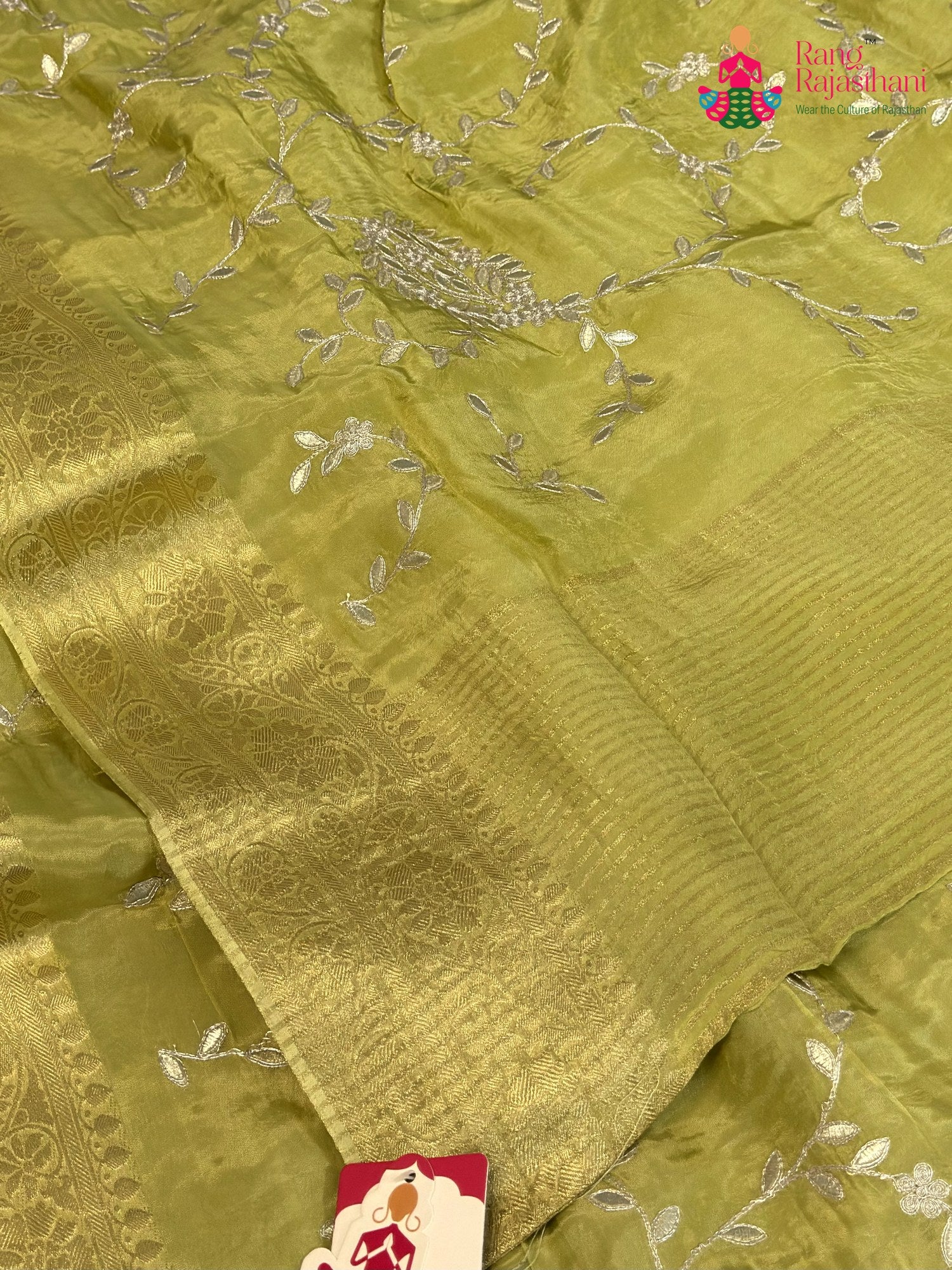 Green Pure Ho Silk Zari Embroidery Saree for Bridal | Exclusive Edit