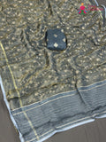 Green Pure Tissue Silk Zari Embroidery Saree for Festive Celebration | Refined Edit