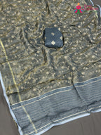 Green Pure Tissue Silk Zari Embroidery Saree for Festive Celebration | Refined Edit
