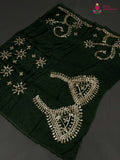 green pure upada silk gota patti blouse 3805 by Rang Rajasthani