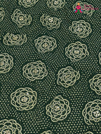 Green Synthetic Bandhani Chunri Saree for Mayra Ceremony | Easy Drape