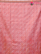 Lavender Imported saree with Printed pleats view