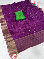 fabric texture of magenta silk saree