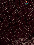 Maroon Modal Ajrakh Print Saree for Festive Celebration | Buy Now