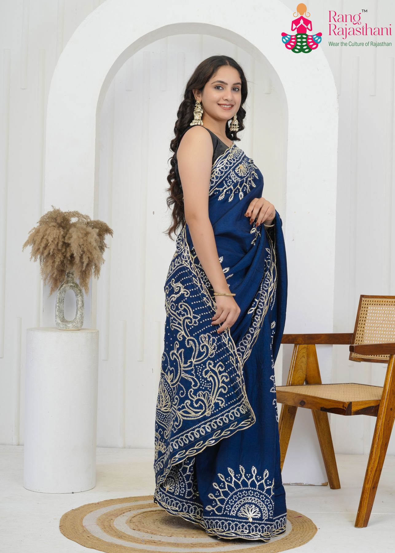 Contemporary Mor Pich bandhni Saree - Elegant Essential