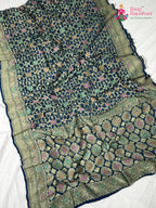 fabric texture of mor pitch pure khadi georgette khaddi saree