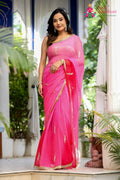 Multi Pure Chiffon Rajputi Aari Tari Saree for Red Puja Sarees | Buy Online