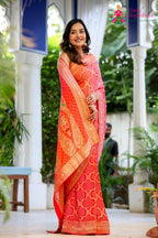 Multi Soft Georgette Hand Work Saree for Bridal | Luxe Collection