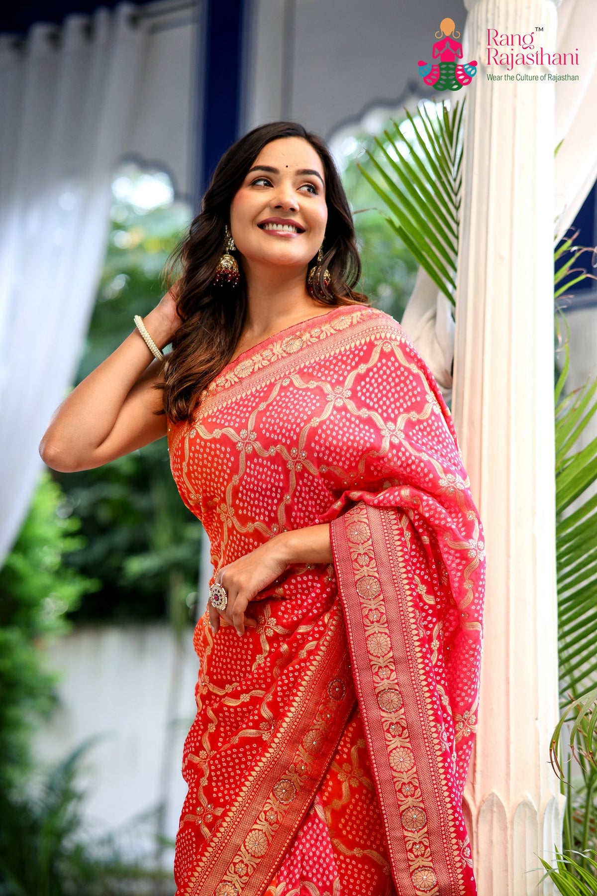 Multi Soft Georgette Hand Work Saree for Bridal | Luxe Collection