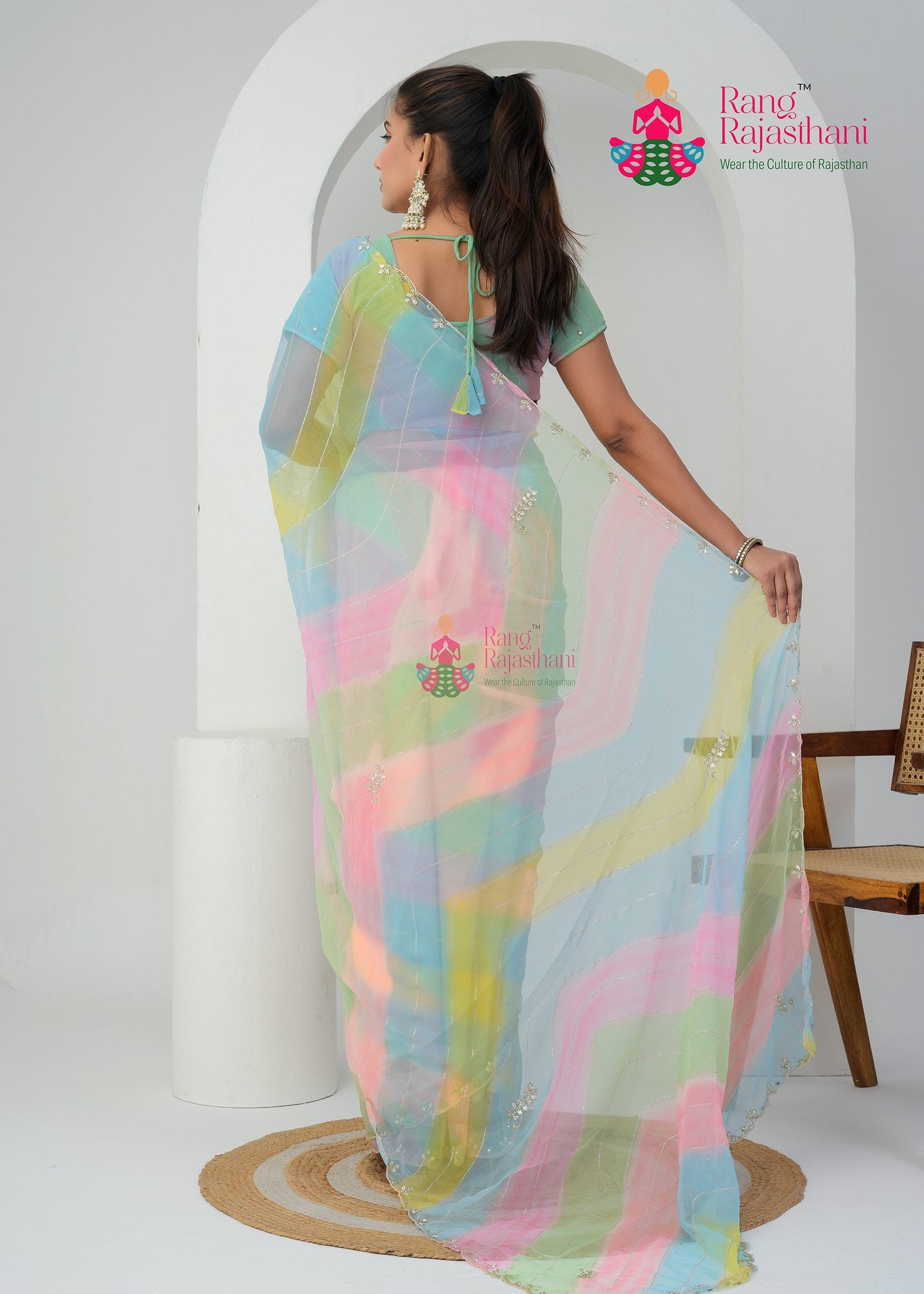Multi Georgette Saree - Grace