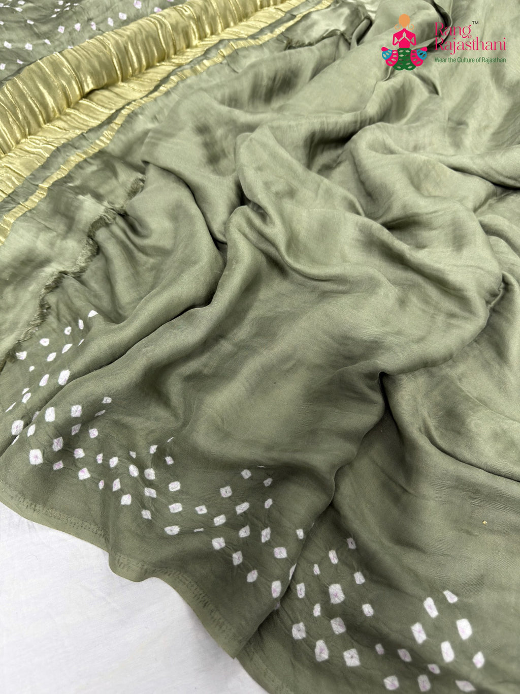 work detailing of multi pure gajji silk khaddi saree