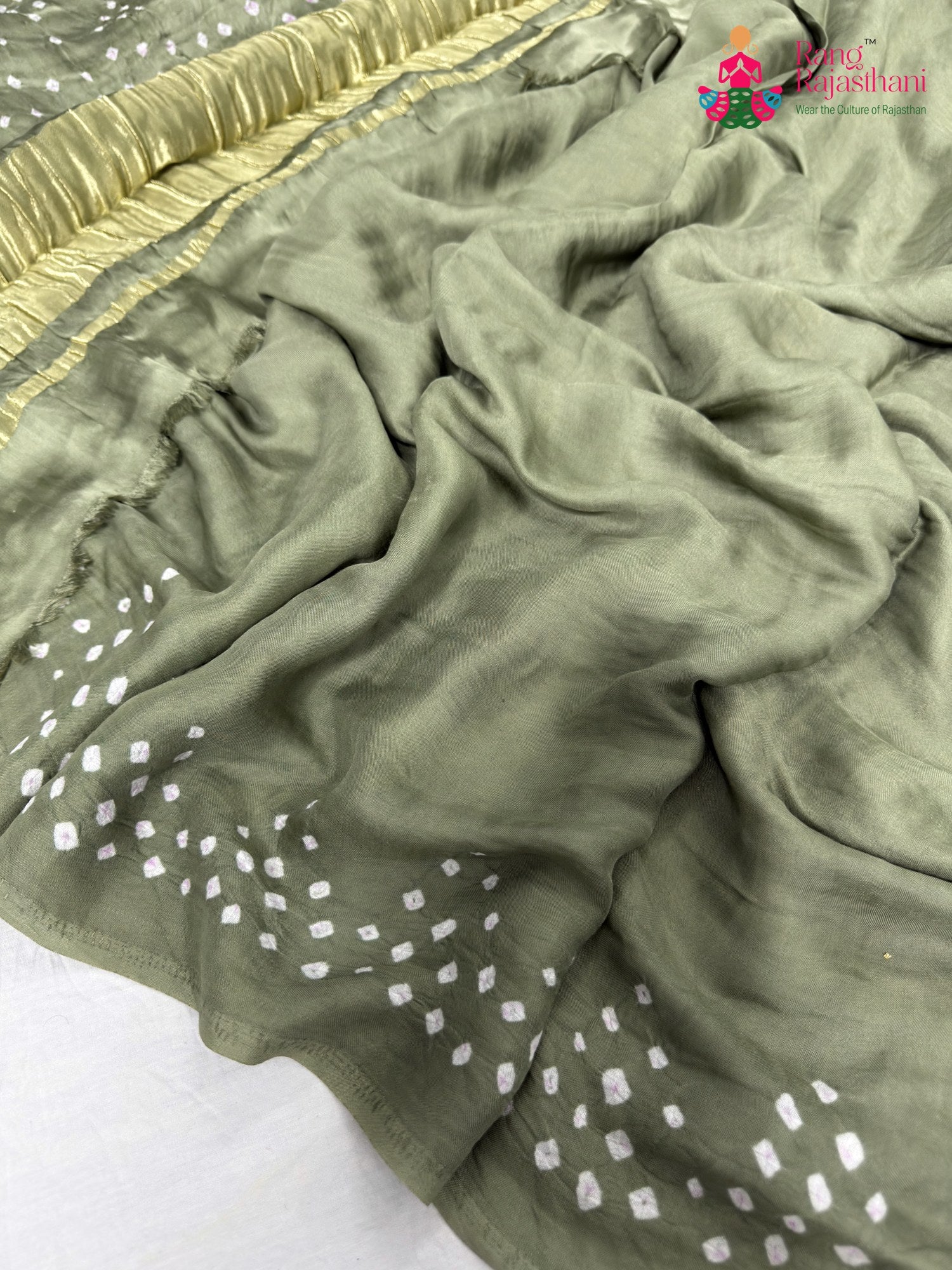work detailing of multi pure gajji silk khaddi saree