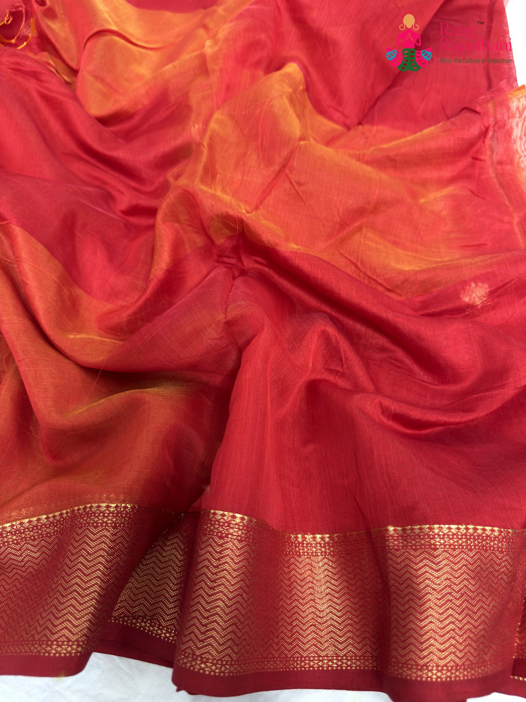 work detailing of multi pure maheshwari silk khaddi saree
