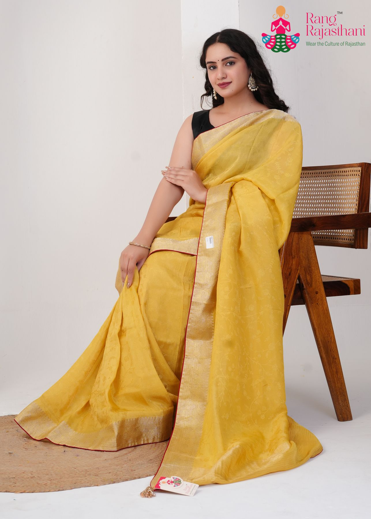 musted pure silk saree with jacquard for brother's wedding gallery view 1