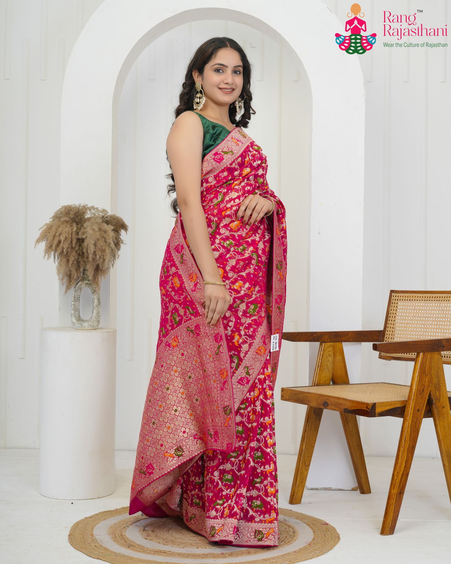 Rani Khaddi Saree – Celebration Mood