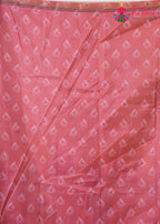 Green Imported saree with Printed pleats view